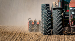 Tractor in a field