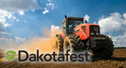 Tractor driving in a field